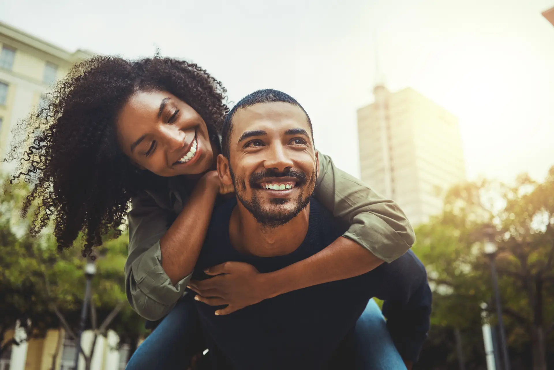 Cheerful couple